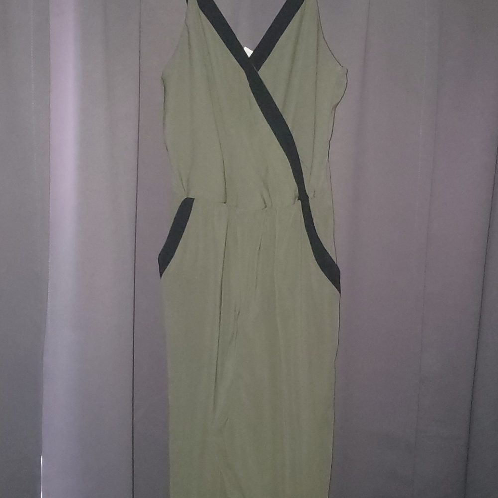 BAR III Green Jumpsuit